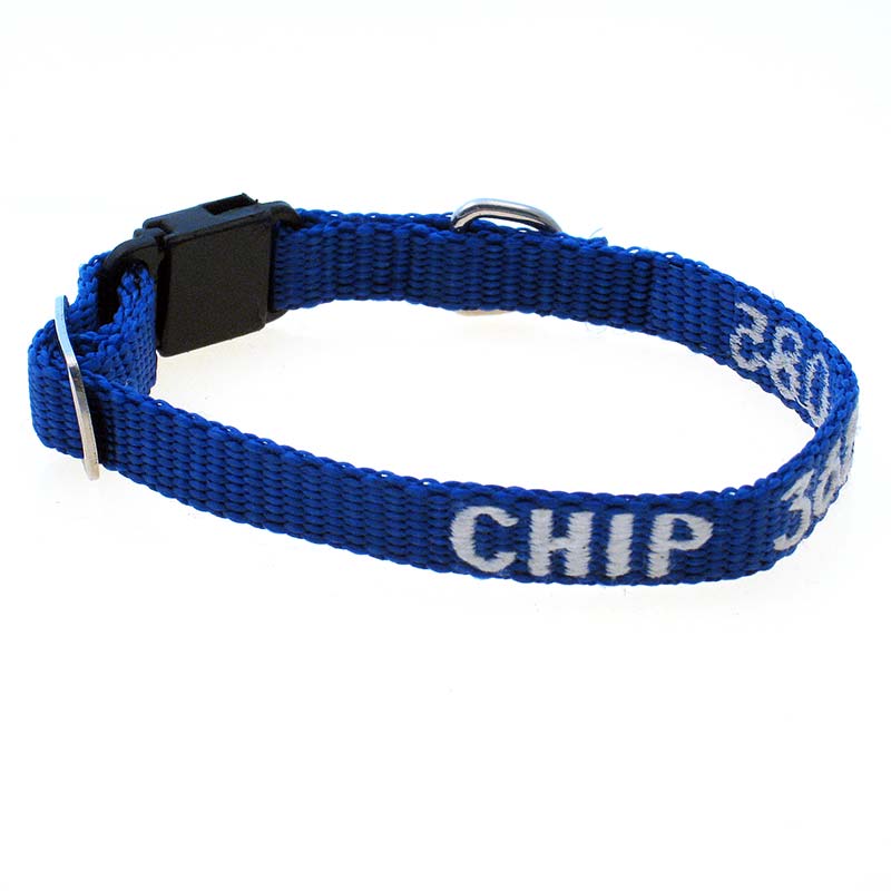 Adjustable Nylon Cat Collar - with Personalized Embroidery, - Lucky Pet